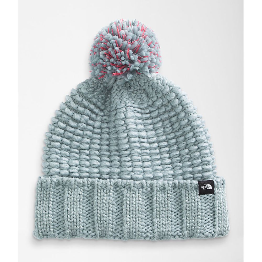 The North Face Beanies Womens Australia - The North Face Cozy Chunky Silver Blue Hiking (WPM-360825)